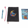 Stitch black soft cover Notebook with sticker paper and 2 pen