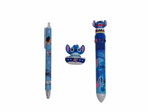 Stitch spiral cover A5 Notebook with 2 pen and figurine