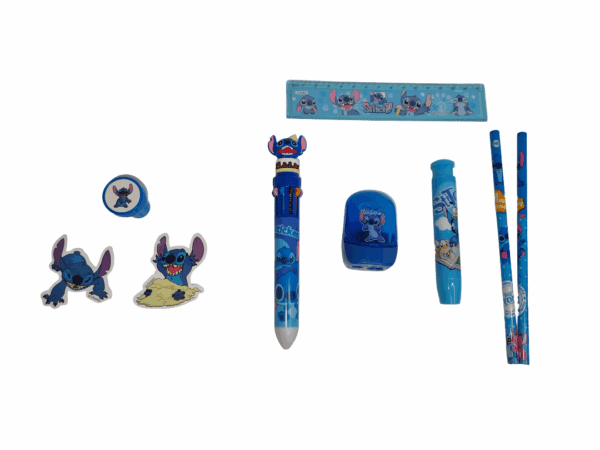 Ultimate Stitch Stationery Set – 8-Piece Fun Kit in a Cute Stitch Pencil case!