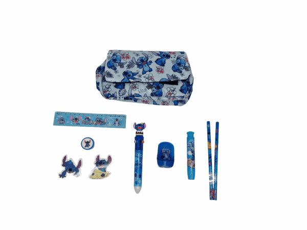 Ultimate Stitch Stationery Set – 8-Piece Fun Kit in a Cute Stitch Pencil case!
