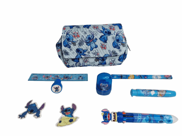 Ultimate Stitch Stationery Set – 8-Piece Fun Kit in a Cute Stitch Pencil case!